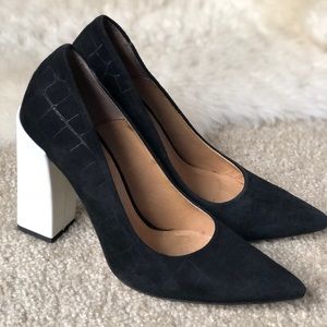 Topshop block heel pump